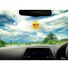 Coolballs Cool Sunshine Car Antenna Topper / Auto Dashboard Accessory (Red) (Fat Antenna) 